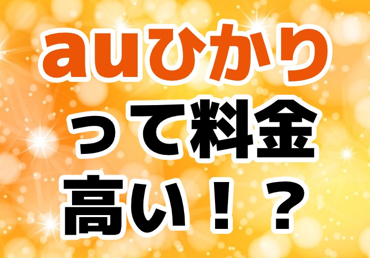 Auひかりの料金は高い 年版 料金確認やプラン 内訳 見直しも解説 家電小ネタ帳 株式会社ノジマ サポートサイト