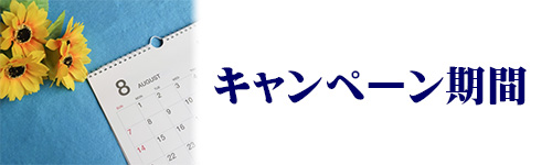 キャンペーンの期間