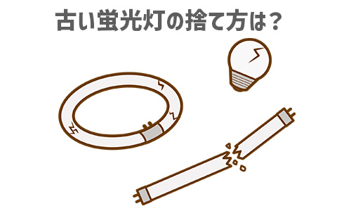 古い蛍光灯の捨て方は？