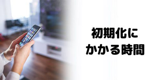 iPhone初期化はどれくらいの時間がかかる？