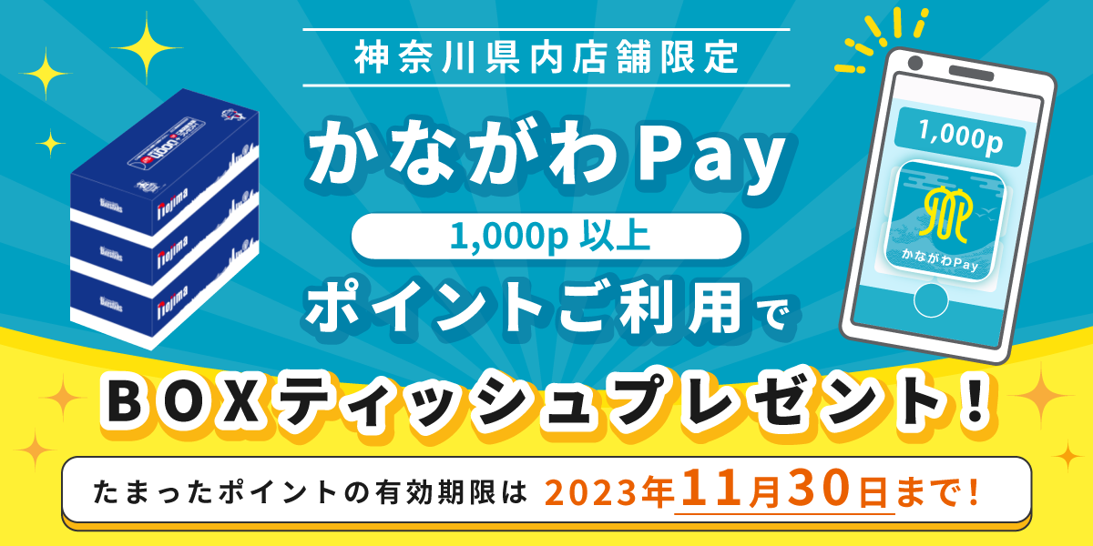 かながわPayポイントBOXティッシュプレゼントPC画像